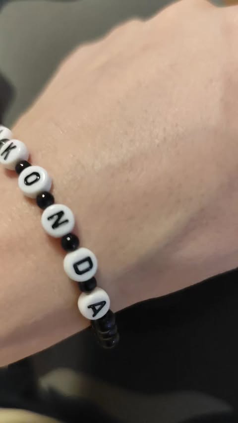 BABAKONDA – Beaded Bracelet (Black | 16 cm | Lightweight)